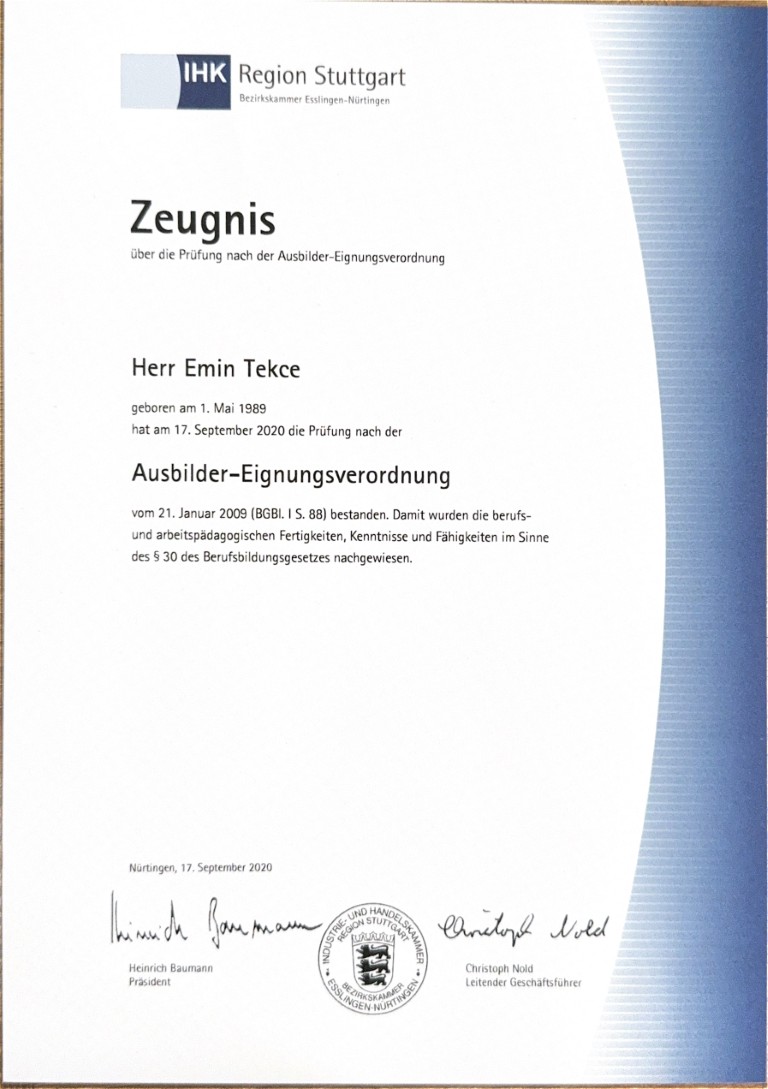 IHK Ausbilder